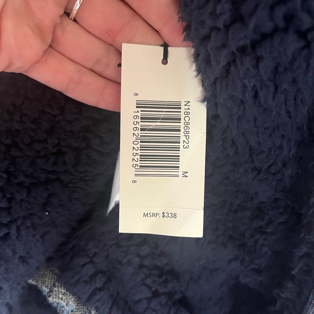 Men's Blue Patterned Jacket - Picture 5 of 5